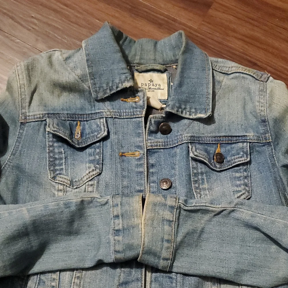 Papaya Light Blue Denim Jacket - Picture 4 of 8